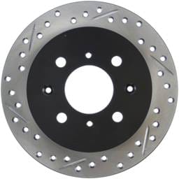 StopTech 90-96 Acura Integra / 97-01 Integra (Exc. Type R) Slotted & Drilled Right Rear Rotor - 127.40017R