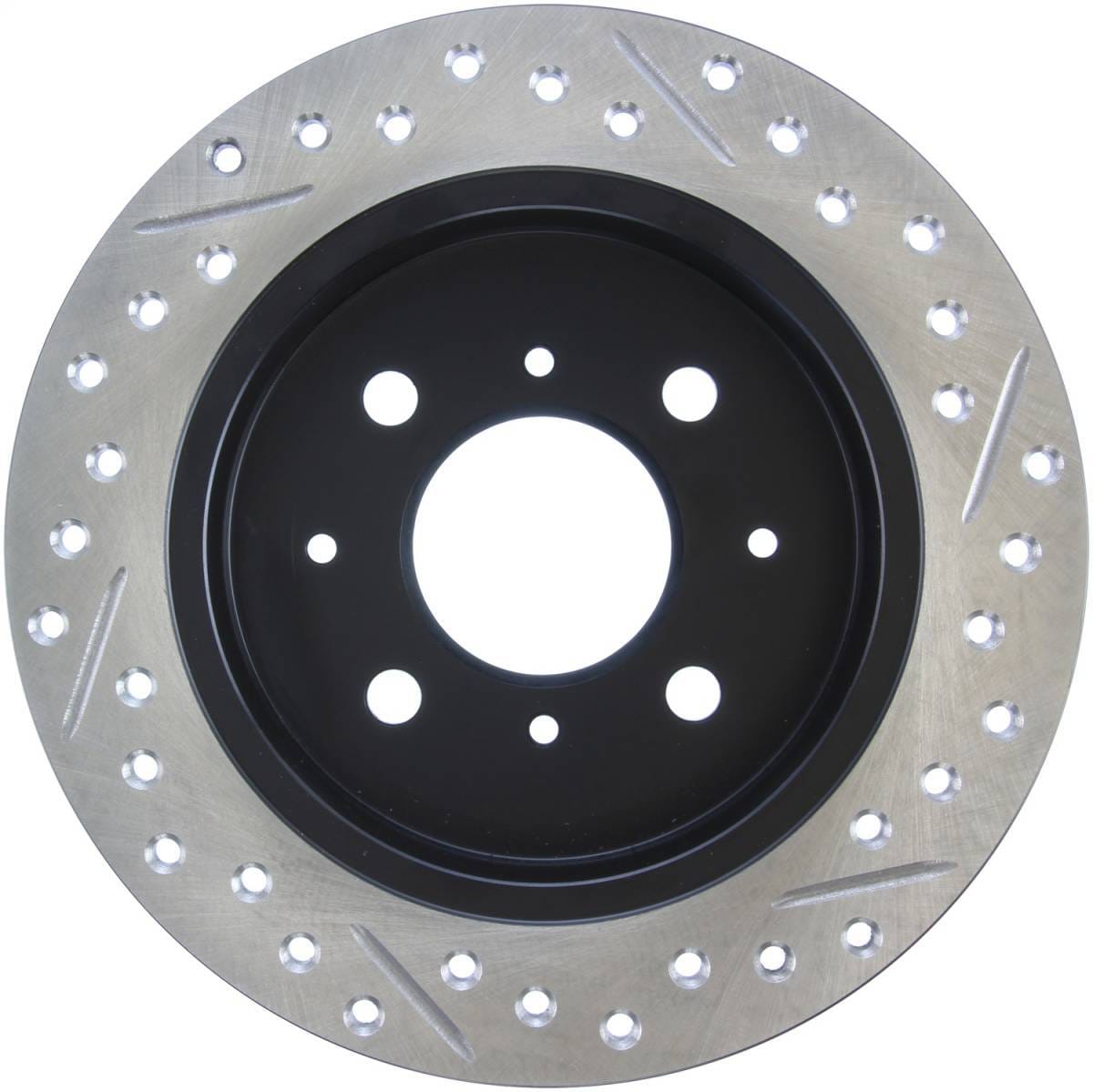 StopTech 90-96 Acura Integra / 97-01 Integra (Exc. Type R) Slotted & Drilled Right Rear Rotor - 127.40017R thumbnail 2
