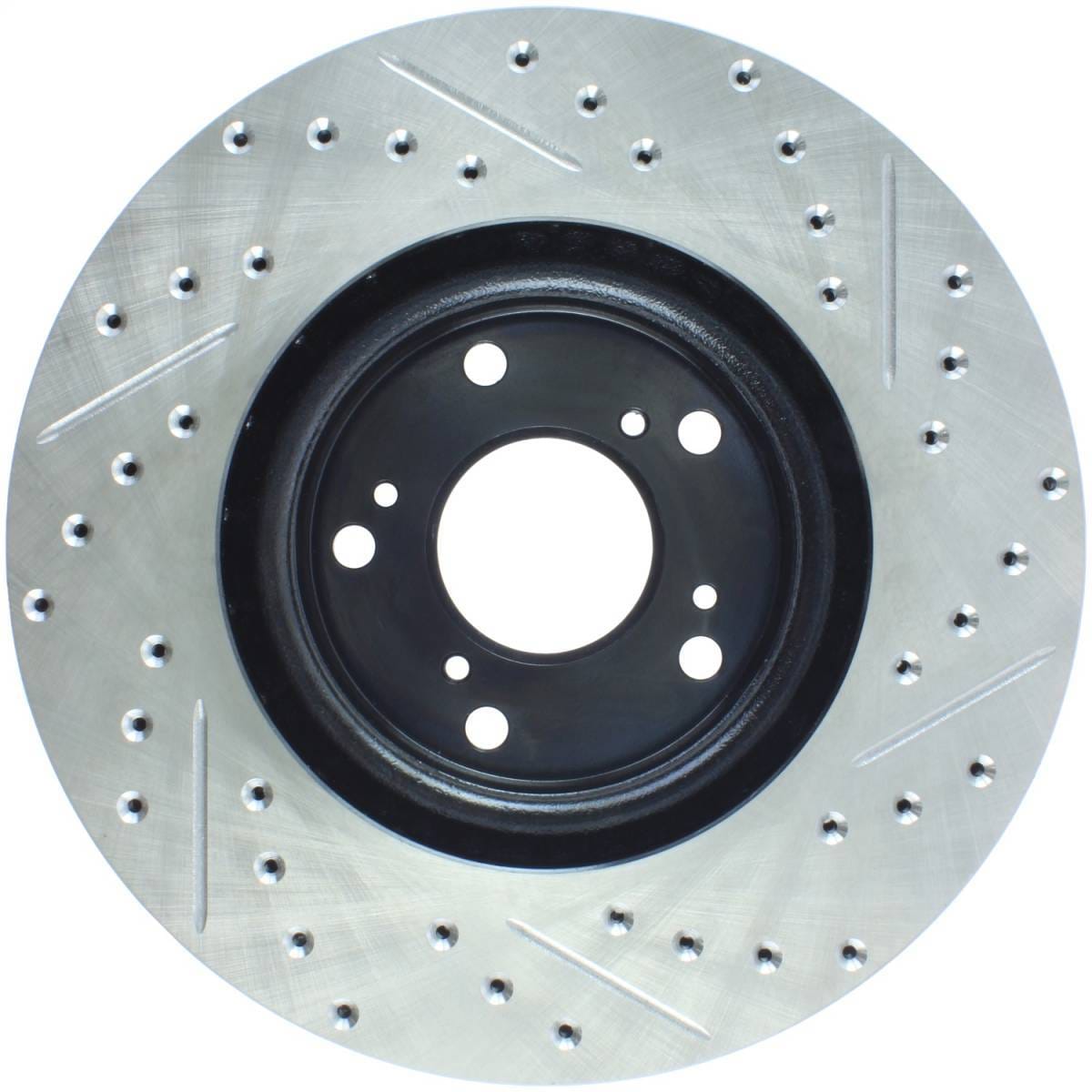 StopTech 02-06 Acura RSX Type S / 06-09 Honda Civic Si Slotted & Drilled Right Front Rotor - 127.40057R thumbnail 2