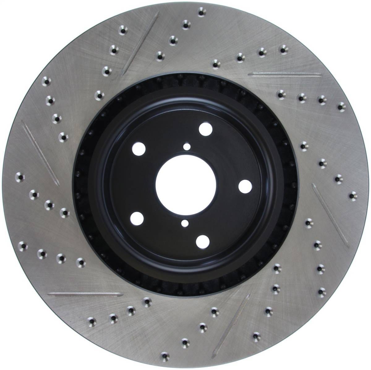StopTech 05-10 Subaru Impreza WRX/STi Slotted & Drilled Left Front Rotor - 127.47022L thumbnail 2