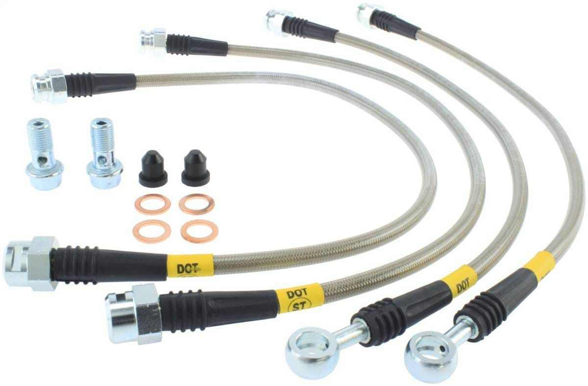 StopTech 08-17 Chevrolet Silverado 1500 Stainless Steel Rear Brake Lines - 950.66504
