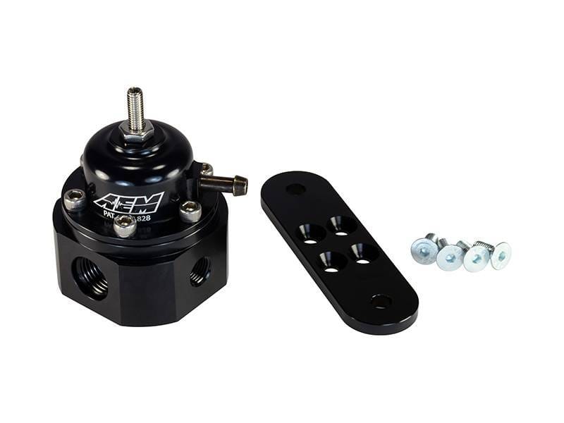 AEM 25-302BK AEM Universal Black Adjustable Fuel Pressure Regulator