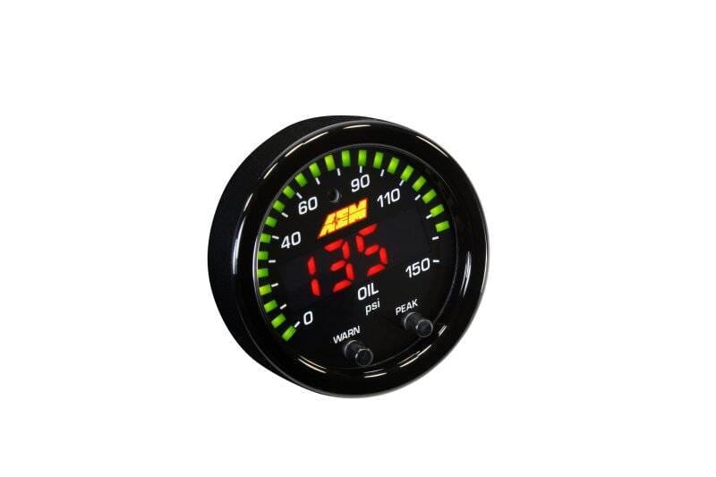 AEM 30-0307 AEM X-Series 0-150 Oil Pressure Gauge Kit thumbnail 2
