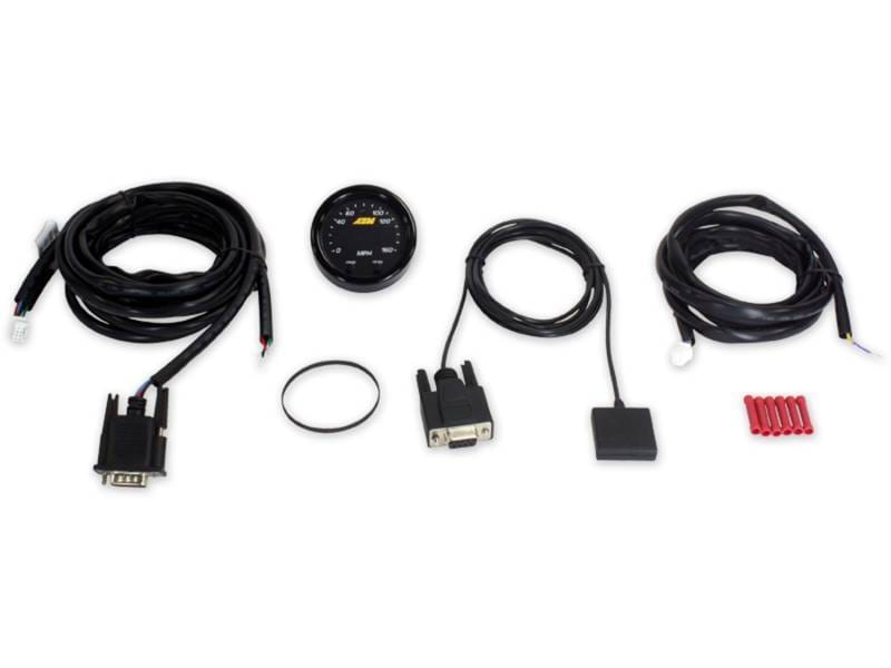 AEM 30-0313 AEM X-Series 0-160 MPH Black Bezel w/ Black Face GPS Speedometer Gauge thumbnail 2
