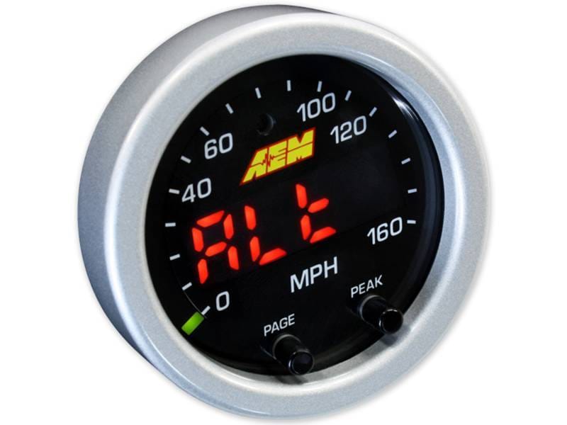 AEM 30-0313 AEM X-Series 0-160 MPH Black Bezel w/ Black Face GPS Speedometer Gauge thumbnail 4
