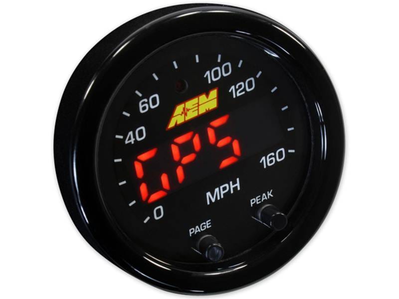AEM 30-0313 AEM X-Series 0-160 MPH Black Bezel w/ Black Face GPS Speedometer Gauge thumbnail 6