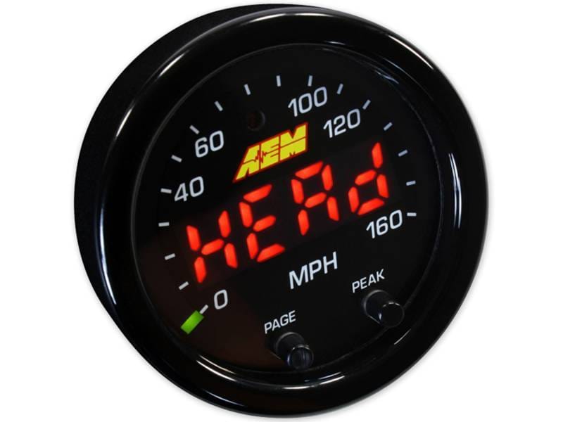 AEM 30-0313 AEM X-Series 0-160 MPH Black Bezel w/ Black Face GPS Speedometer Gauge thumbnail 7