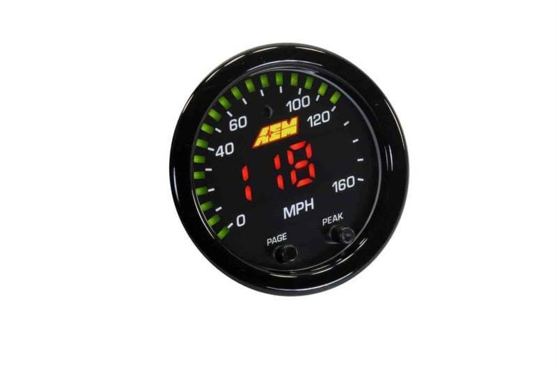AEM 30-0313 AEM X-Series 0-160 MPH Black Bezel w/ Black Face GPS Speedometer Gauge thumbnail 9