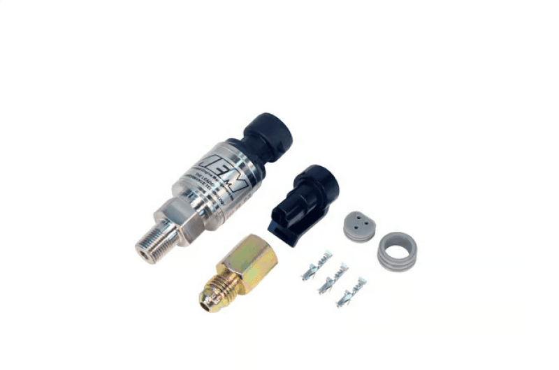 AEM 30-2130-1000 AEM 1000 PSIg Stainless Sensor Kit - 1/8in NPT Male Thread to -4 Adapter thumbnail 4