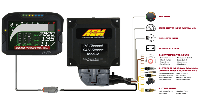 AEM 30-2212 AEM 22 Channel CAN Expander Module thumbnail 12