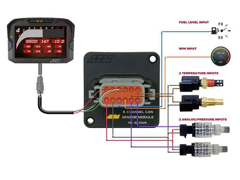 AEM 30-2226 AEM 6 Channel CAN Sensor Module thumbnail 10