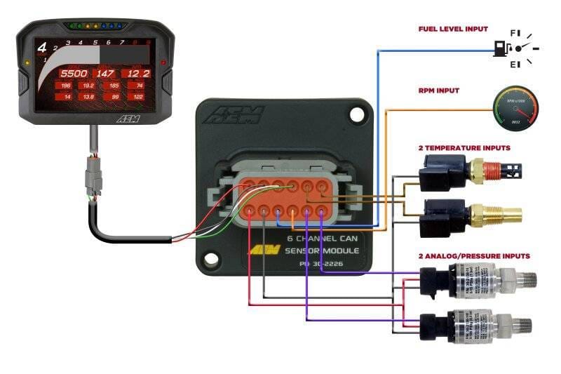 AEM 30-2226 AEM 6 Channel CAN Sensor Module thumbnail 11