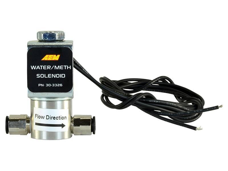 AEM 30-3326 AEM Water/Methanol Injection System - High-Flow Low-Current WMI Solenoid - 200PSI 1/8in-27NPT In/Out