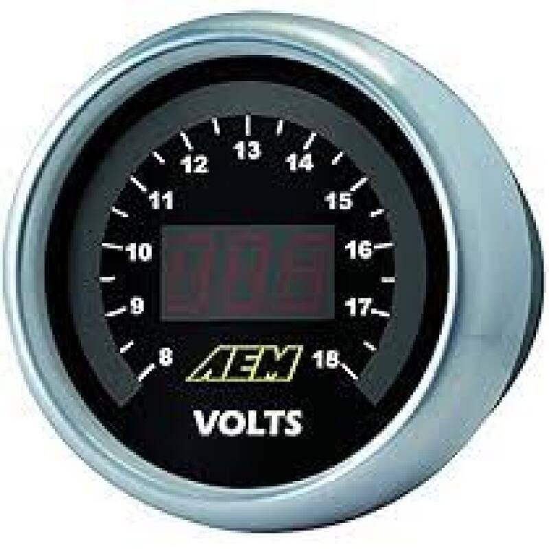 AEM 30-4400 AEM 52mm Voltmeter Digital Gauge thumbnail 4
