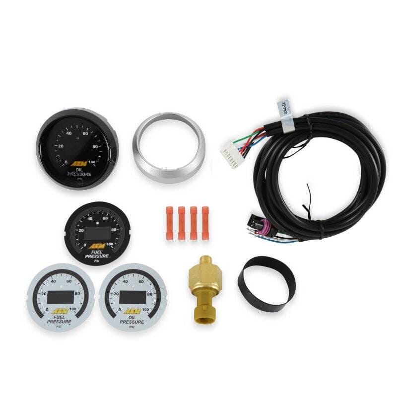 AEM 30-4401 AEM 52mm Pressure (Oil or Fuel) Digital Gauge thumbnail 4