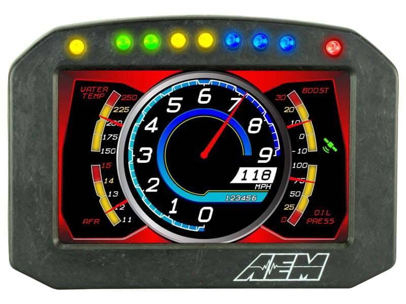 AEM 30-5602F AEM CD-5G Carbon Flush Digital Dash Display w/ Internal 20Hz GPS & Antenna thumbnail 13