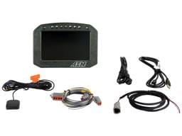 AEM 30-5603F AEM CD-5LG Carbon Logging Flush Digital Dash Display w/ Internal 20Hz GPS & Antenna