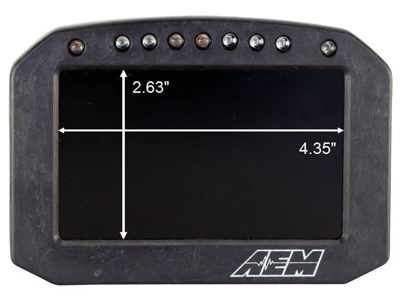 AEM 30-5603F AEM CD-5LG Carbon Logging Flush Digital Dash Display w/ Internal 20Hz GPS & Antenna thumbnail 17