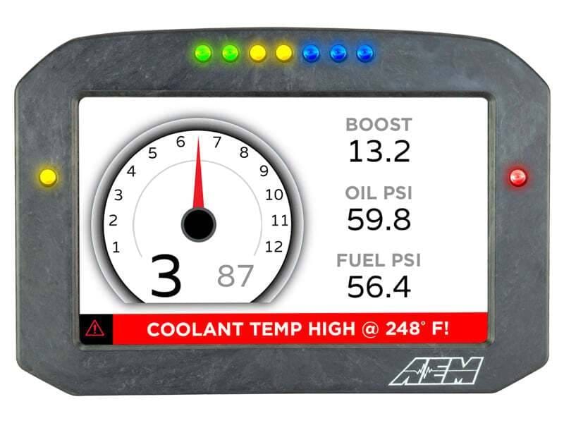 AEM 30-5703F AEM CD-7LG Carbon Logging Flush Digital Dash Display w/ Internal 20Hz GPS & Antenna thumbnail 13