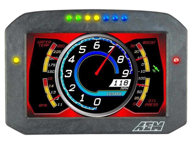 AEM 30-5702F AEM CD-7G Carbon Flush Digital Dash Display w/ Internal 20Hz GPS & Antenna thumbnail 8