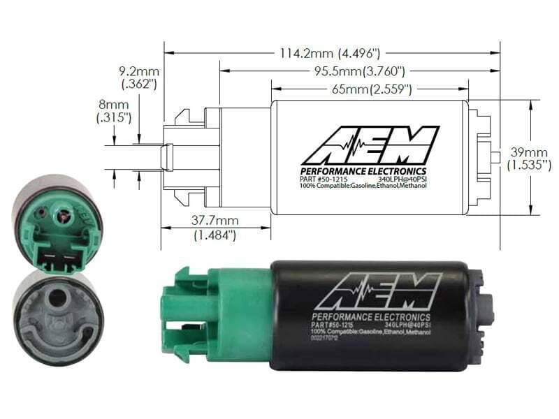 AEM 50-1215 AEM 340LPH 65mm Fuel Pump Kit w/ Mounting Hooks - Ethanol Compatible thumbnail 8