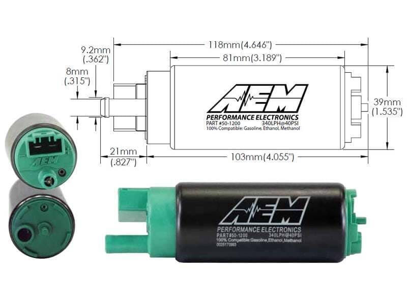 AEM 50-1200 AEM 340LPH In Tank Fuel Pump Kit - Ethanol Compatible thumbnail 10