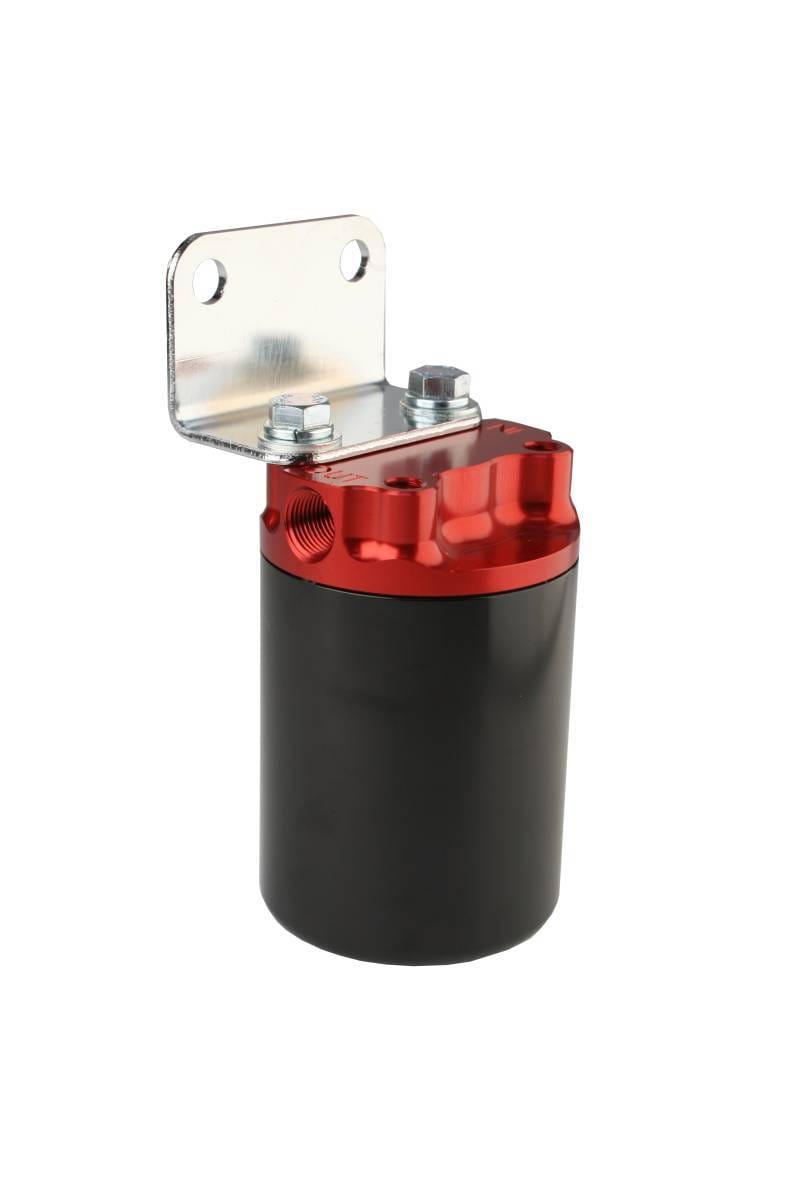 Aeromotive 12317 Aeromotive SS Series Billet Canister Style Fuel Filter Anodized Black/Red - 10 Micron Fabric Element thumbnail 5