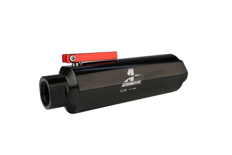 Aeromotive 12332 Aeromotive In-Line AN-12 Filter w/Shutoff Valve 100 Micron SS Element - Black Anodize Finish thumbnail 16