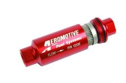 Aeromotive 12335 Aeromotive In-Line Filter - AN-10 size - 40 Micron SS Element - Red Anodize Finish
