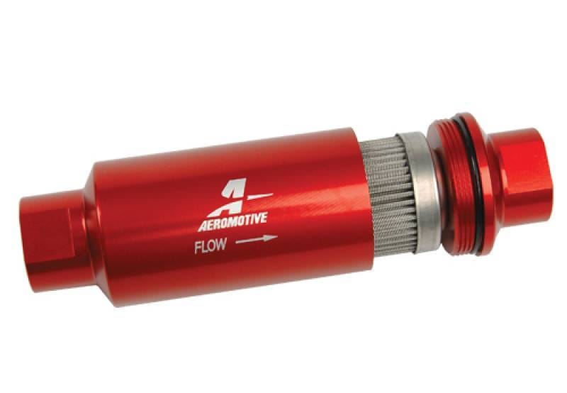 Aeromotive 12335 Aeromotive In-Line Filter - AN-10 size - 40 Micron SS Element - Red Anodize Finish thumbnail 14