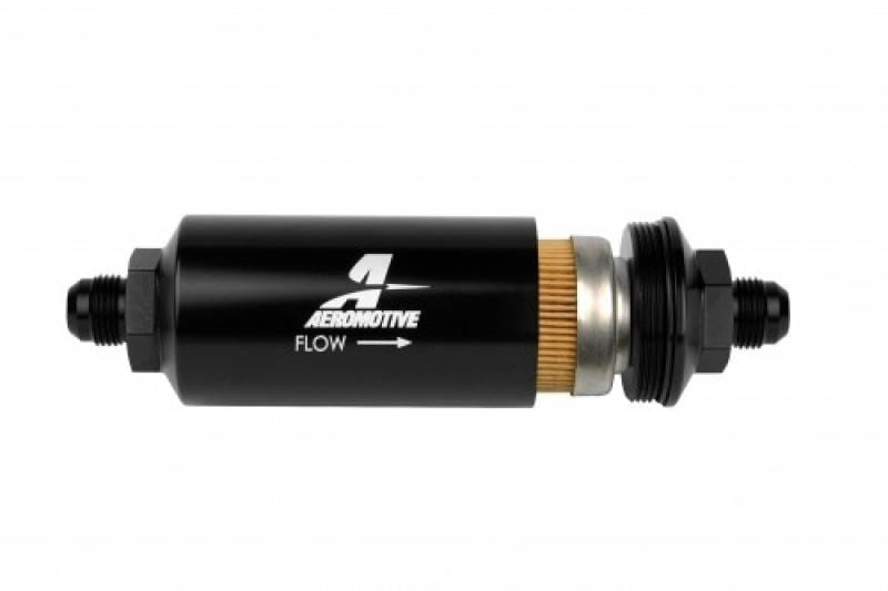 Aeromotive 12377 Aeromotive In-Line Filter - (AN -8 Male) 10 Micron Fabric Element Bright Dip Black Finish thumbnail 14