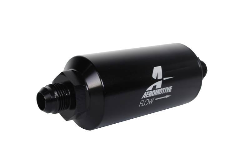 Aeromotive 12378 Aeromotive In-Line Filter - (AN -8 Male) 40 Micron Stainless Mesh Element Bright Dip Black Finish thumbnail 5