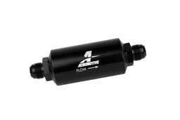 Aeromotive 12385 Aeromotive In-Line Filter - AN -10 size Male - 10 Micron Microglass Element - Bright-Dip Black