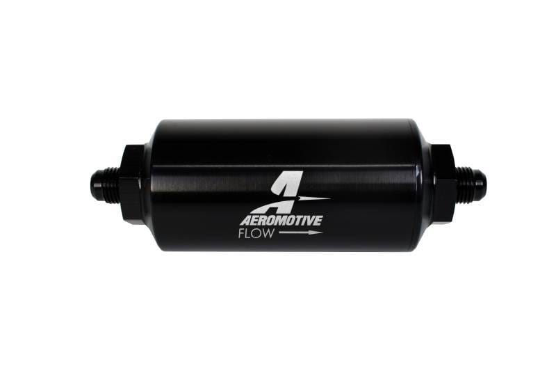 Aeromotive 12348 Aeromotive In-Line Filter - (AN-6 Male) 40 Micron Stainless Mesh Element Bright Dip Black Finish thumbnail 5