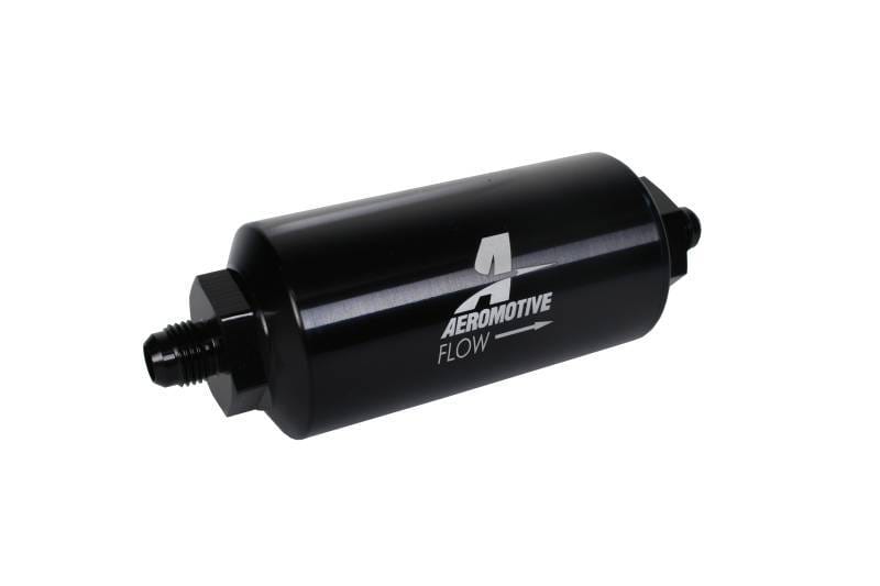 Aeromotive 12348 Aeromotive In-Line Filter - (AN-6 Male) 40 Micron Stainless Mesh Element Bright Dip Black Finish thumbnail 7