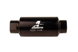 Aeromotive 12350 Aeromotive In-Line Filter 10AN 10 Micron Microglass Element Bright-Dip Black 2in OD