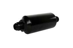 Aeromotive 12388 Aeromotive In-Line Filter - (AN -10 Male) 40 Micron Stainless Mesh Element Bright Dip Black Finish
