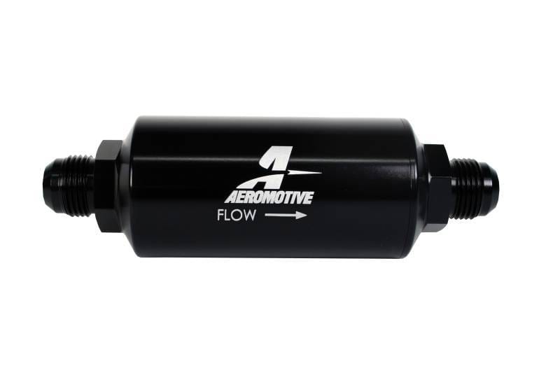 Aeromotive 12388 Aeromotive In-Line Filter - (AN -10 Male) 40 Micron Stainless Mesh Element Bright Dip Black Finish thumbnail 5