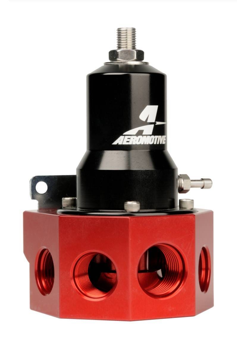 Aeromotive 13133 Aeromotive Regulator - 30-120 PSI - .500 Valve - 4x AN-08 and AN-10 inlets / AN-10 Bypass