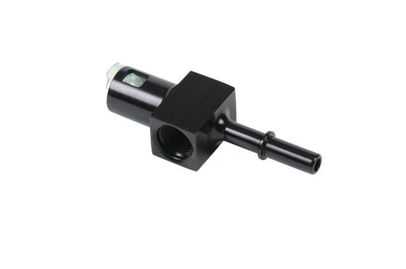Aeromotive 15120 Aeromotive 5/16in Quick Connect with AN-06 port and 1/8in gauge port thumbnail 5