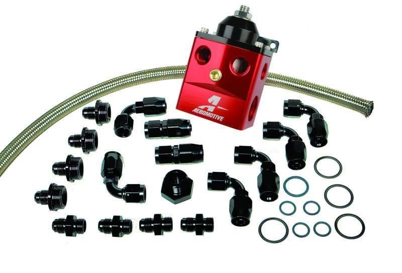 Aeromotive 17121 Aeromotive A4 Dual Carburetor Regulator (P/N 13203) Kit (Incl. Reg/Hose/Hose Ends/Fittings) thumbnail 3