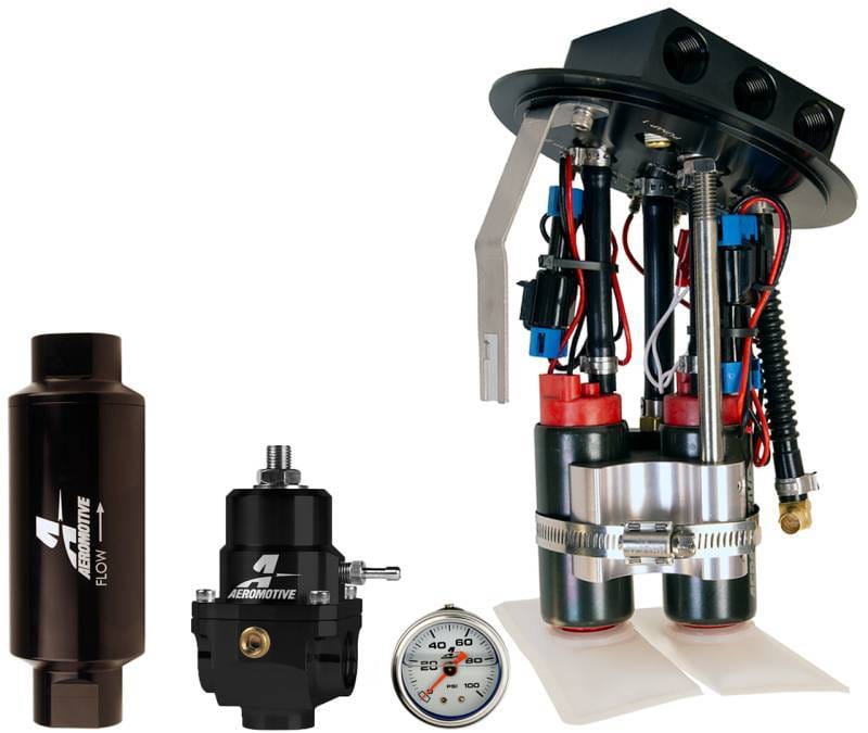 Aeromotive 17354 Aeromotive 11-17 Ford Mustang Drop In Kit (18039/15633/13303/12341) - Dual 340lph