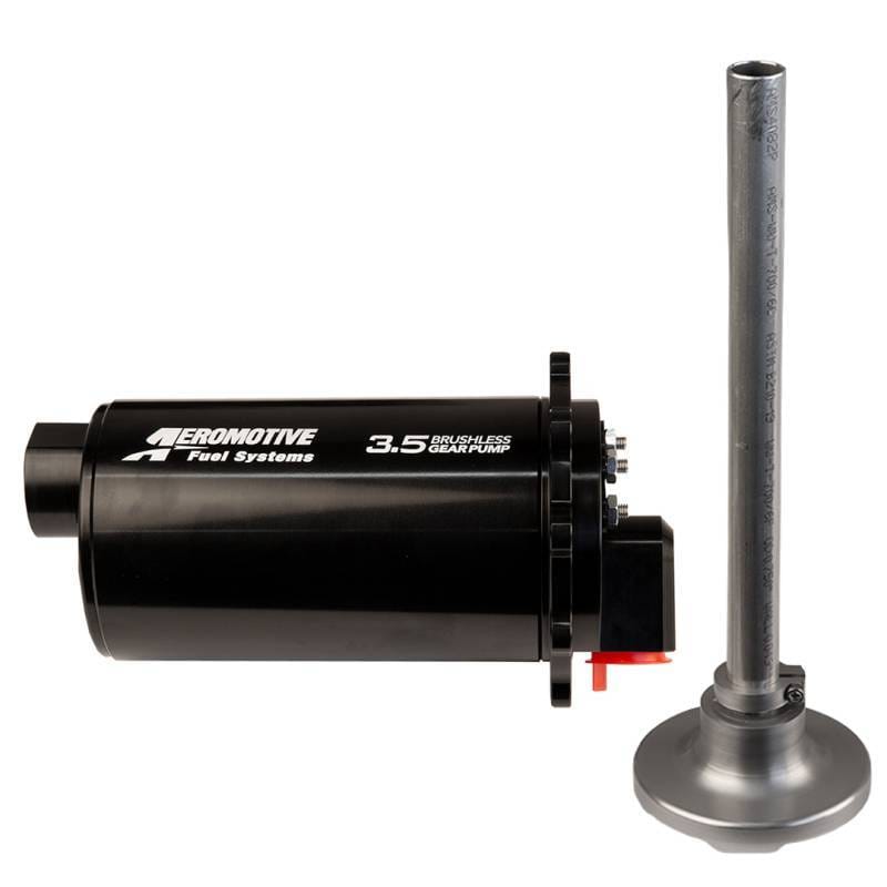 Aeromotive 19321 Aeromotive Brushless Spur Gear Fuel Pump w/TVS Controller - Universal - In-Tank - 90 Deg - 3.5gp