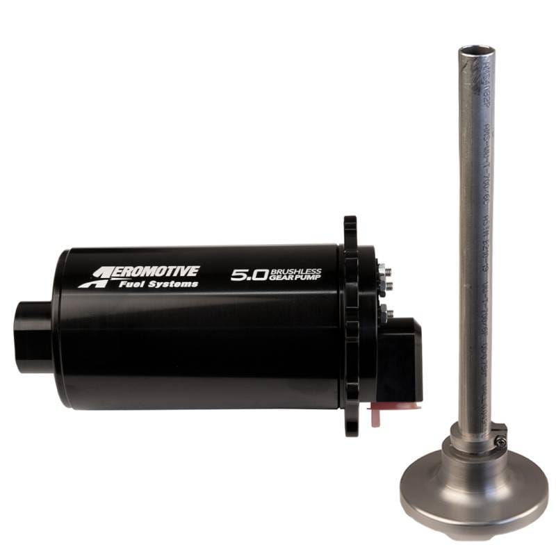Aeromotive 19322 Aeromotive Brushless Spur Gear Fuel Pump w/TVS Controller - Universal - In-Tank - 90 Deg - 5gp