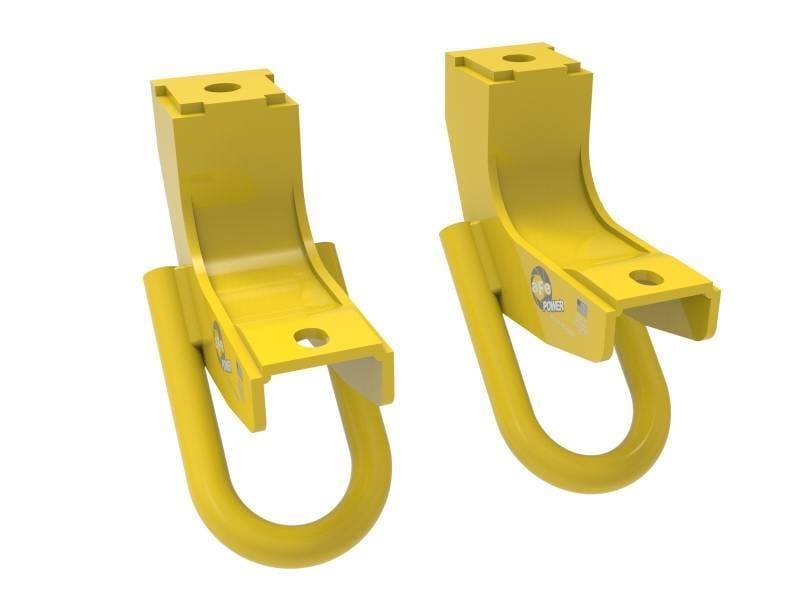 aFe 450-72T001-Y aFe Toyota Tundra 2022 V6-3.5L (tt) Front Tow Hook Yellow
