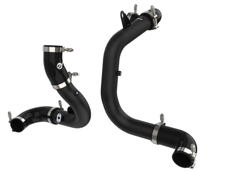 aFe 46-20414-B aFe BladeRunner 15-20 VW GTI (MKVII) L4-2.0L (t) Aluminum Hot and Cold Charge Pipe Kit Black