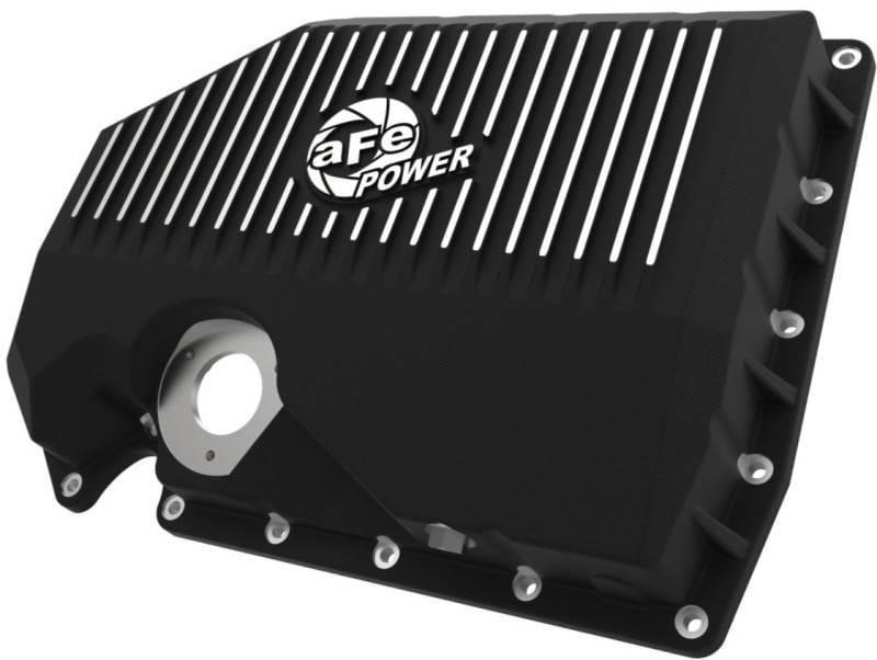 aFe 46-71210B aFe 05-19 VW 1.8L/2.0L w/ Oil Sensor Engine Oil Pan Black POWER Street Series w/ Machined Fins