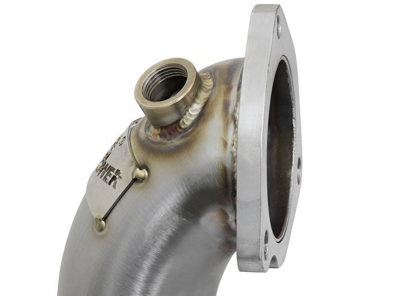aFe 48-36318-1HC aFe 09-13 MINI Cooper S (R56) L4 1.6L (t) Twisted Steel Down Pipe 2-1/2in 304 Stainless Steel w/ Cat thumbnail 7