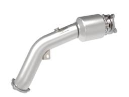 aFe 48-36410-YC aFe 09-16 Audi A4/A5 (B8) L4-2.0L (t) Twisted Steel 3in. Downpipe - 304 Stainless w/ Cat