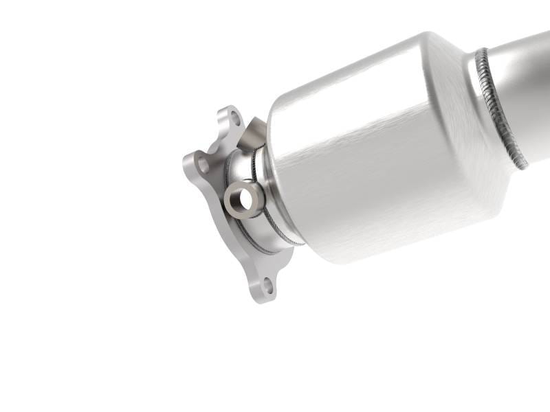 aFe 48-36410-YC aFe 09-16 Audi A4/A5 (B8) L4-2.0L (t) Twisted Steel 3in. Downpipe - 304 Stainless w/ Cat thumbnail 5